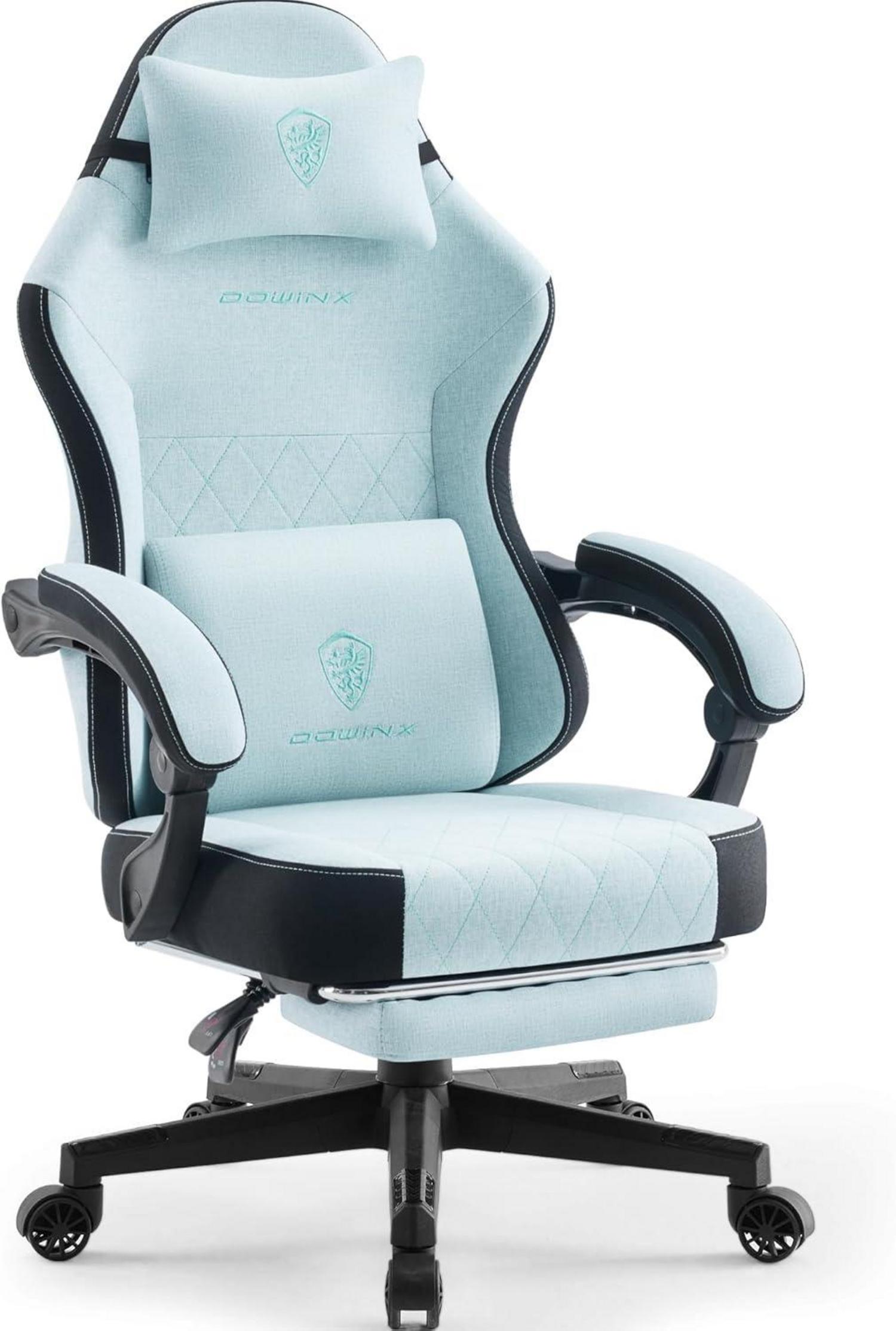 Ergonomischer Gaming Stuhl mit Massage und Fußstütze