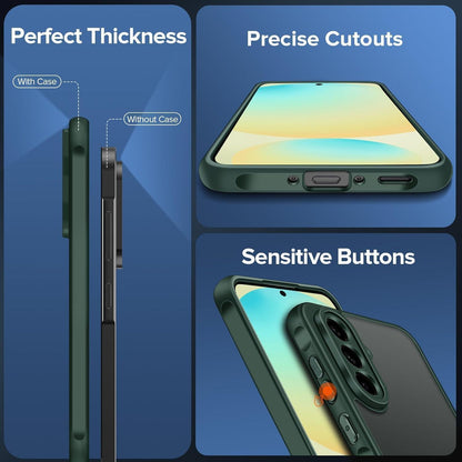 Schutzhülle mit Panzerglas für Samsung Galaxy A56 5G, Grün