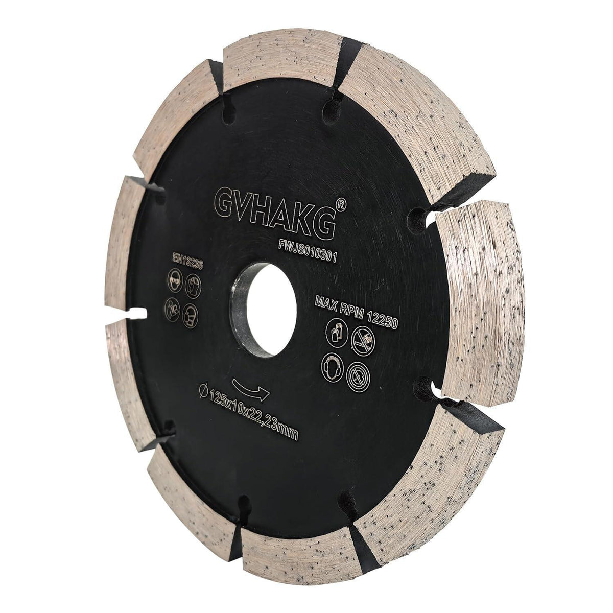 Diamant Frässcheibe 125mm für Beton, Mauerwerk & Ziegel