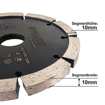 Diamant Frässcheibe 125mm für Beton, Mauerwerk & Ziegel