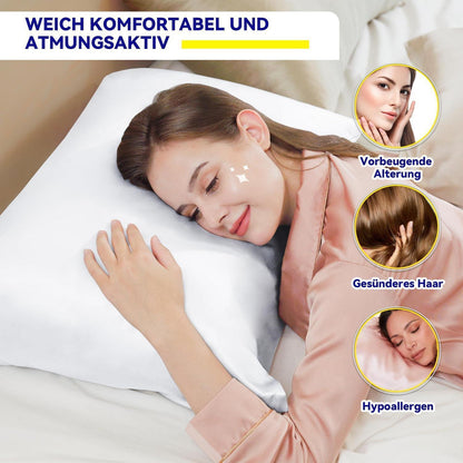 Seidenkissenbezug 40x70 - Echte Maulbeerseide für Haut & Haar