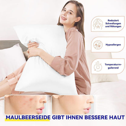 Seidenkissenbezug 40x70 - Echte Maulbeerseide für Haut & Haar