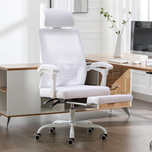 UEV Ergonomischer Bürostuhl Mesh Weiß Fußstütze