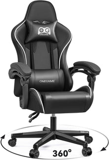 Ergonomischer Gamer Chair mit Lendenkissen und 150KG Belastbarkeit