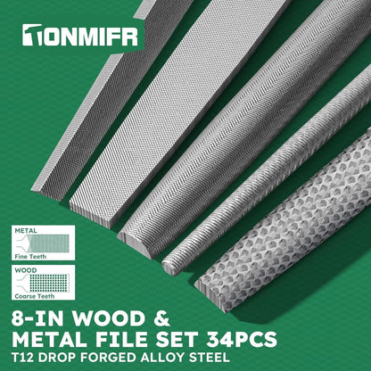 Metallfeilen-Set Industriequalität – 5 Formen & Zubehör