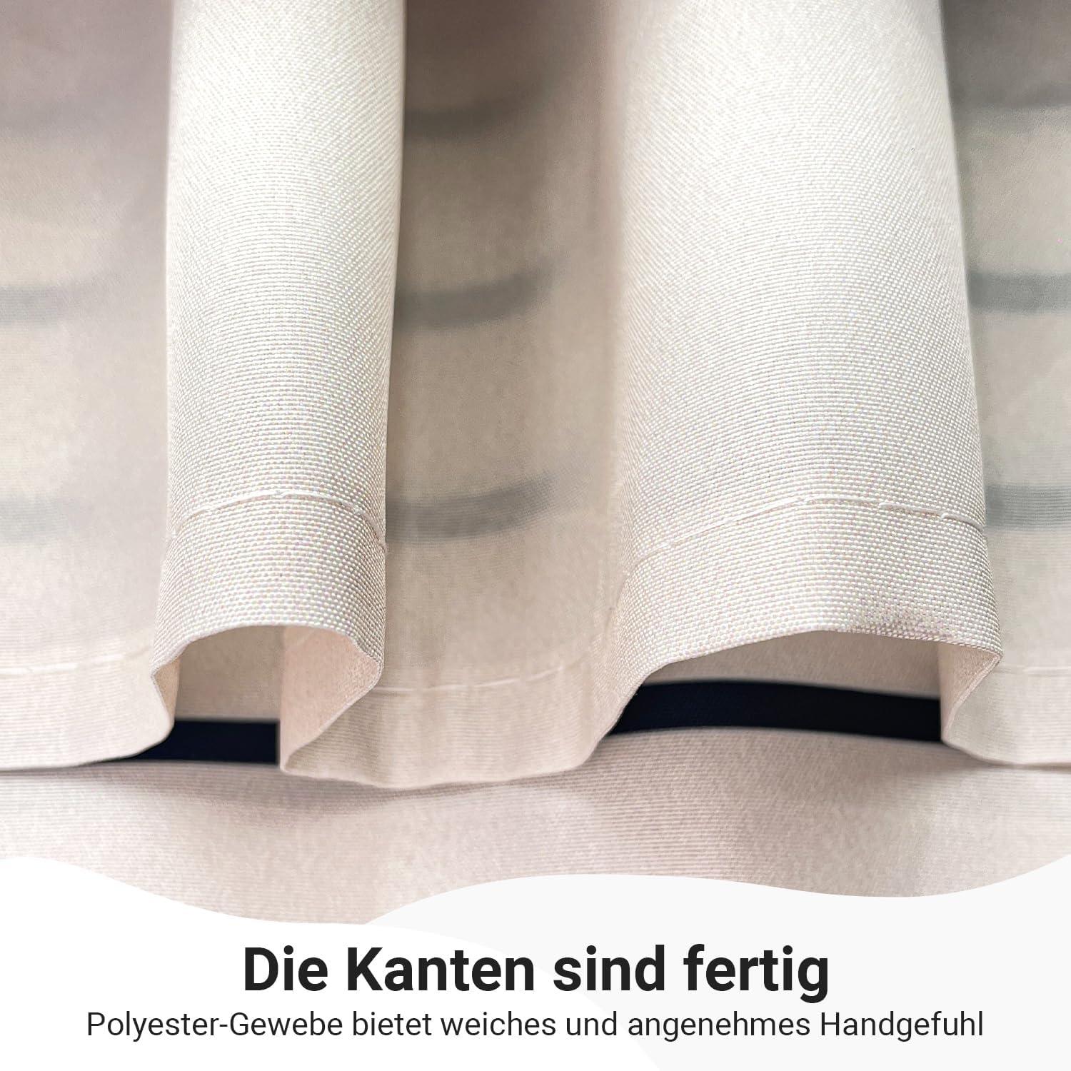 Lerores Duschvorhang 180x180cm Geometrische Kurve Wasserdicht, Antischimmel