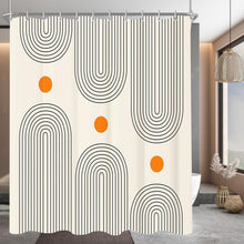 Duschvorhang Geometrische Kurve 200x200cm Textil