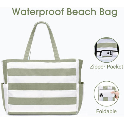 XXL Strandtasche Damen Wasserdicht Faltbar mit