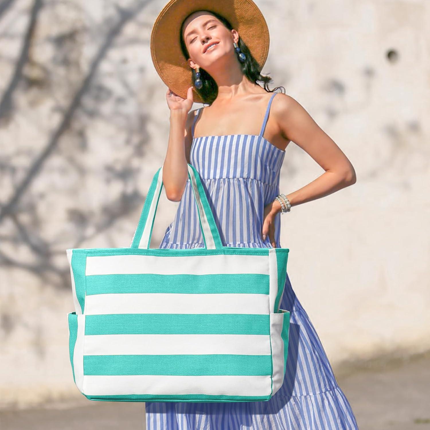 Strandtasche XXL Damen Umhängetasche wasserabweisend 40L