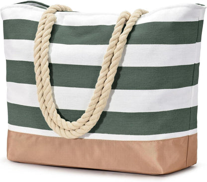 Strandtasche Tote Bag mit Reißverschluss - Große wasserdichte