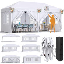 3x6m Pavillon mit Seitenteilen – Wasserdicht & Stabil für Garten/Strand