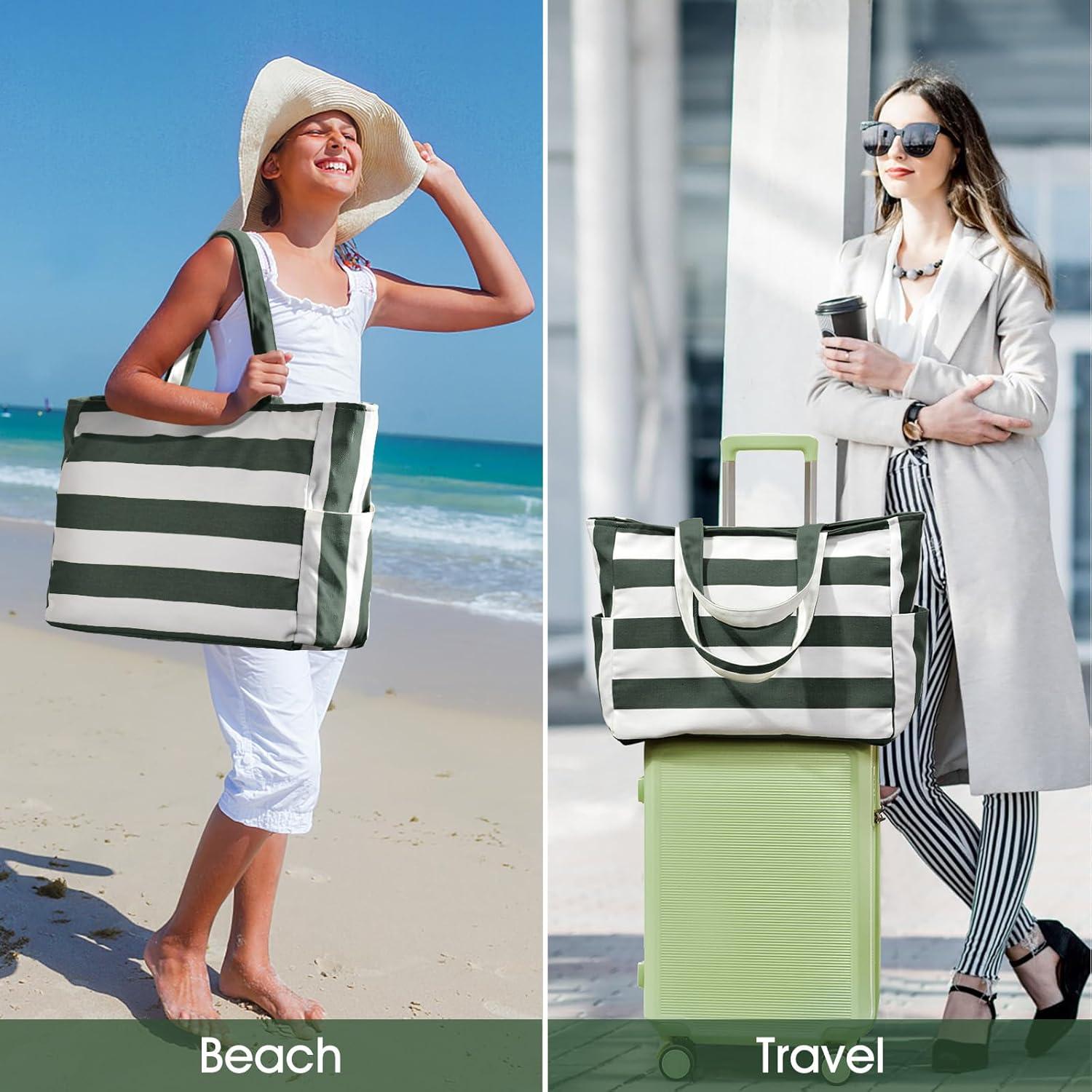 Strandtasche XXL Damen Tote Bag Badetasche Shopper Handtasche 40L