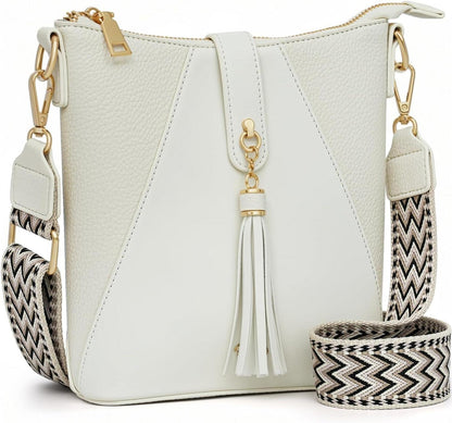 Umhängetasche Damen Leder Crossbody Verstellbar Schultertasche