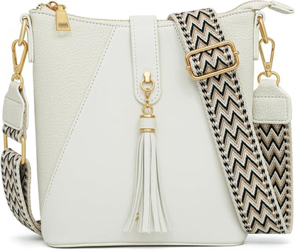 HILAEX Umhängetasche Damen PU Leder Crossbody Schultertasche Einkaufen Arbeit