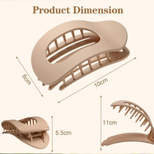 4er Matt Flache Haarklammern, Damen Claw Clip für