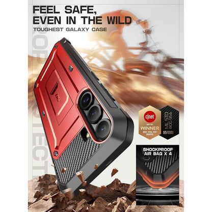 Outdoor Hülle für Samsung Galaxy S25 Plus mit Gürtelclip & Ständer
