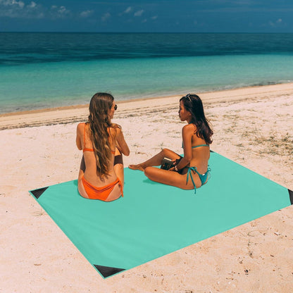 Ultraleichte Picknickdecke 110x160 cm, Sandabweisend, Lindgrün