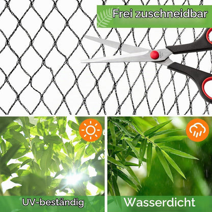 Teichnetz Feinmaschig 2x5m mit 12 Bodenankern