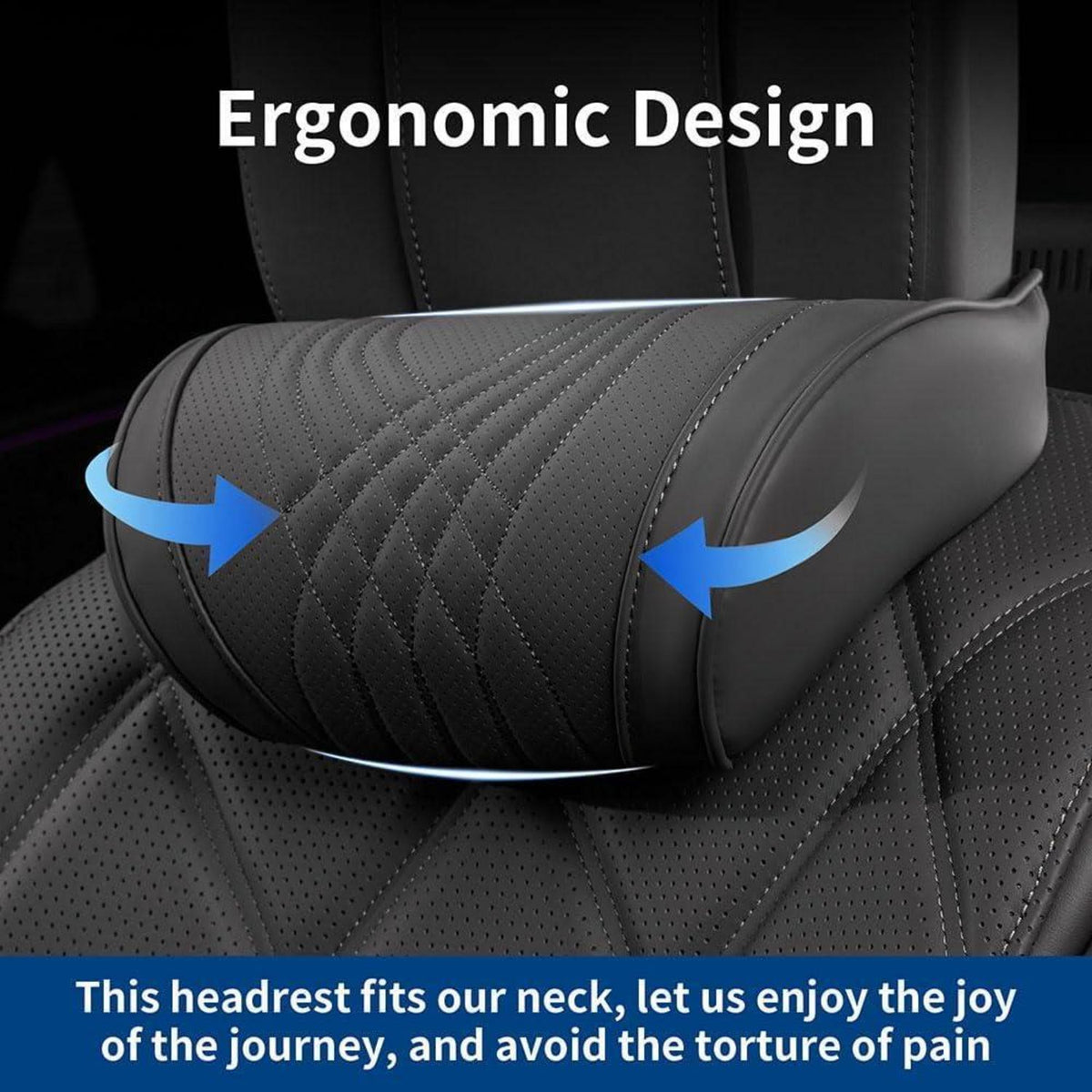 Nackenkissen Auto 2er-Set Memory Foam Kopfstütze
