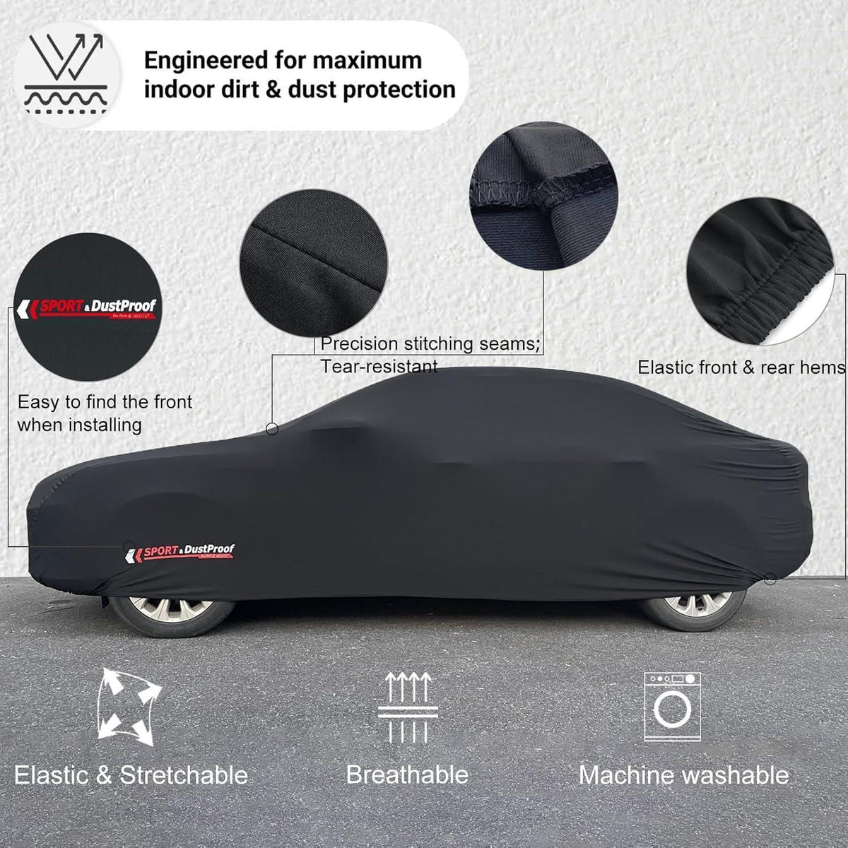 Premium Auto Abdeckplane Indoor Stretch SUV-XL