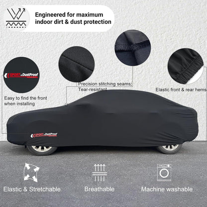 Premium Auto Abdeckplane Indoor Stretch Sportwagen-M