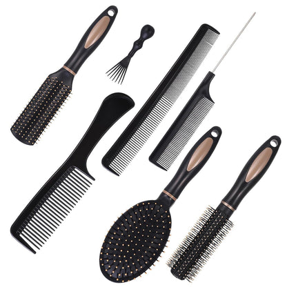 7-teiliges Haarbürsten Set mit Massagefunktion