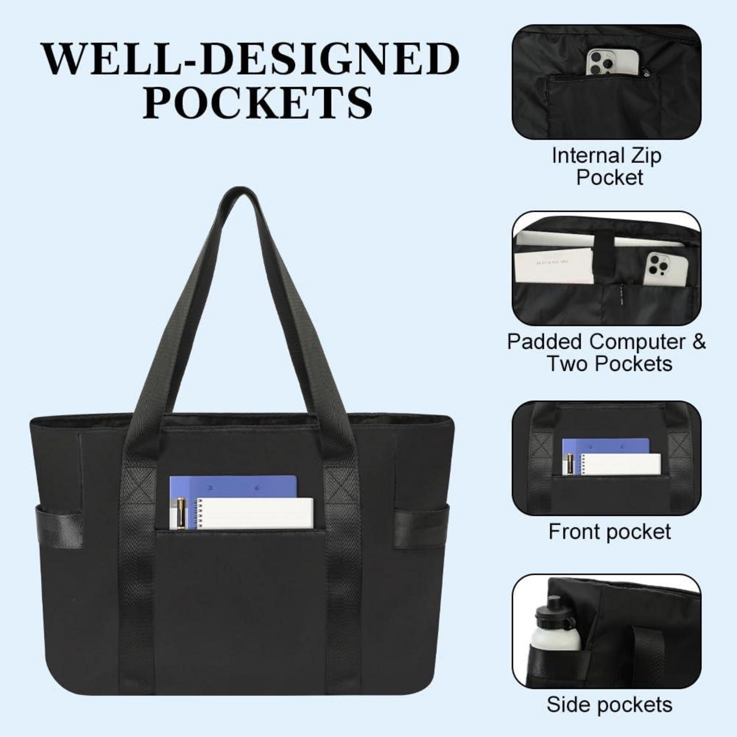 Laptop-Tragetasche Damen Shopper Handtasche Wasserdichte 15,6 Zoll