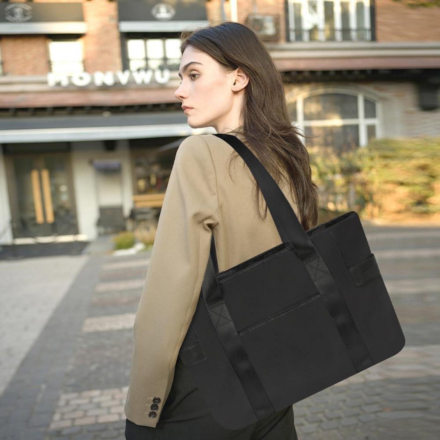 Laptop-Tragetasche Damen Wasserdicht Groß 15,6 Zoll Laptopfach