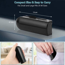 Portable Pill Cutter with Rotating Gears and Storage