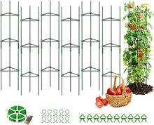 Tomaten Rankhilfe Set 6 Stück 120 cm Höhe Twist Tie clips Rose