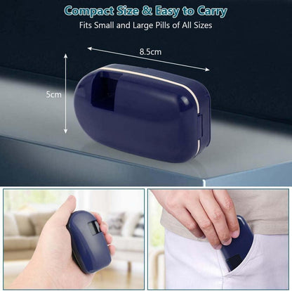 Tablettenteiler Pillenschneider Aufbewahrungsfach Klingen