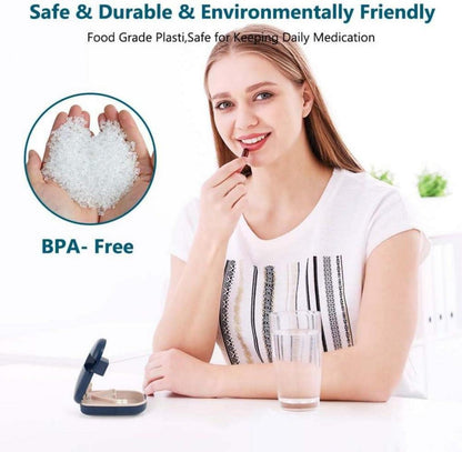 Tablettenteiler Pillenschneider mit Aufbewahrungsfach Scharfe Klingen