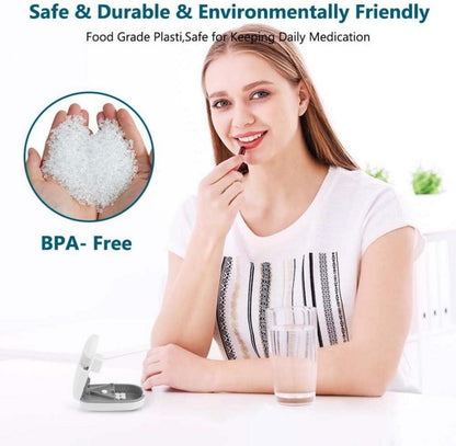 Tablettenteiler Pillenschneider mit Aufbewahrungsfach und scharfen Klingen