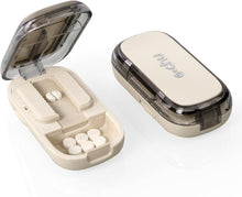 Pillenteiler für Tabletten, Tablettenschneider mit Aufbewahrungsfach