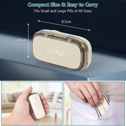 Tablettenteiler mit Aufbewahrungsfach für Kleine & Große