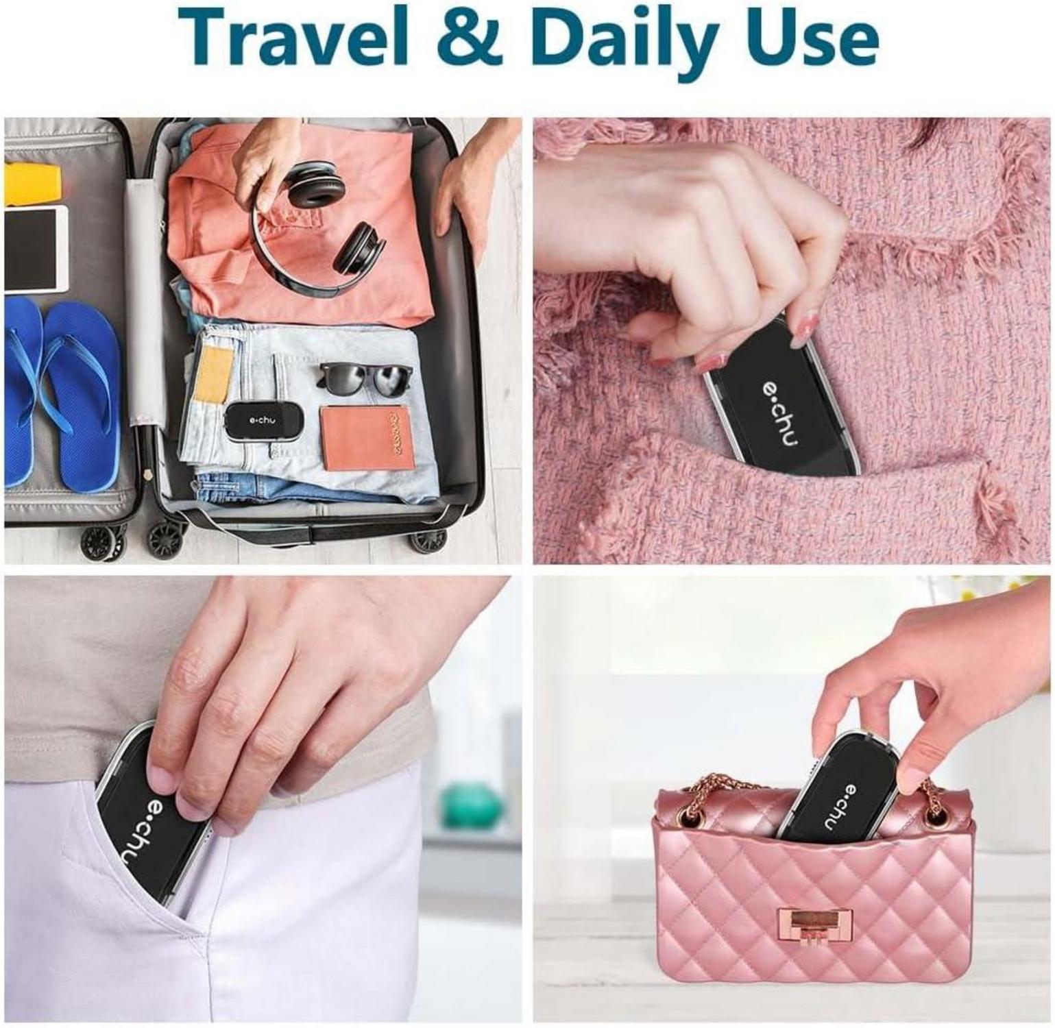 Tablettenteiler Pillenschneider mit Aufbewahrungsfach Schwarz