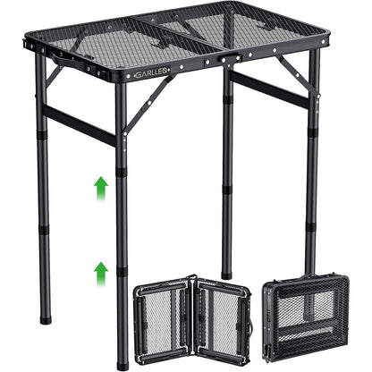 Klapptisch Camping höhenverstellbar 58x40cm, leicht & robust