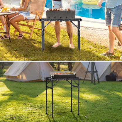 Klapptisch Camping höhenverstellbar 58x40cm, leicht & robust