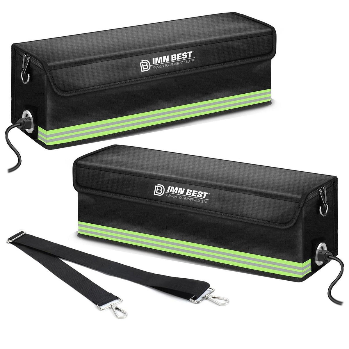 2x Ebike Akku Tasche Feuerfest & Wasserdicht – Lipo Safe Bag 50cm