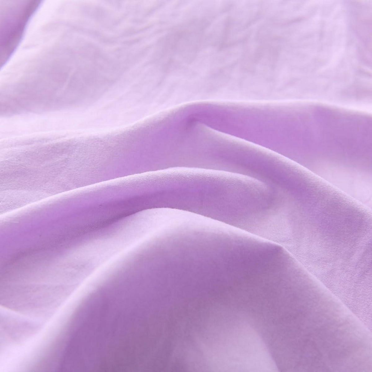 Lila Rüschen Bettwäsche Set 135x200 - Kuschelig & Romantisch