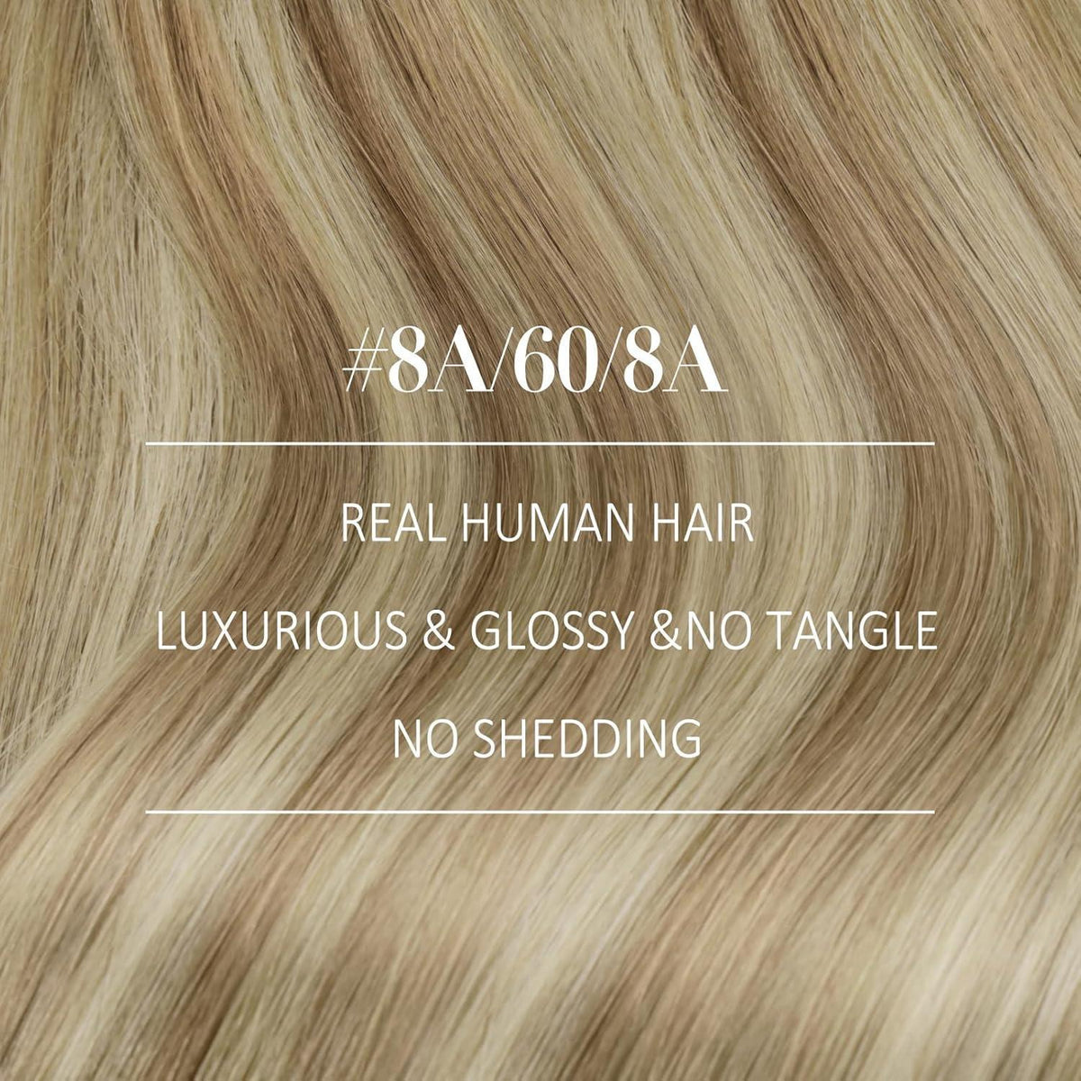Echthaar Tressen Ombre Hellbraun Blond 60 cm