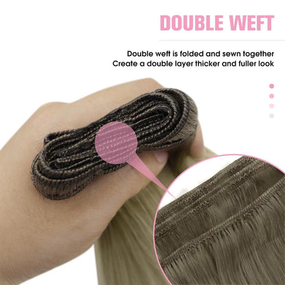 Echthaar Tressen Ombre Blond 60 cm – Volumenspendend & Langanhaltend