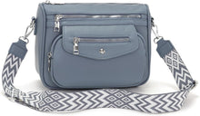 Umhängetasche Damen Crossbody Bag kleine Handtasche 7 Fächer 5 Taschen