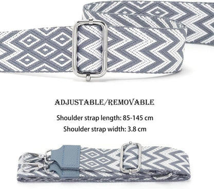 Damen Umhängetasche Kleine Handtasche Crossbody Bag 5 Taschen 7 Fächer 7 Farben