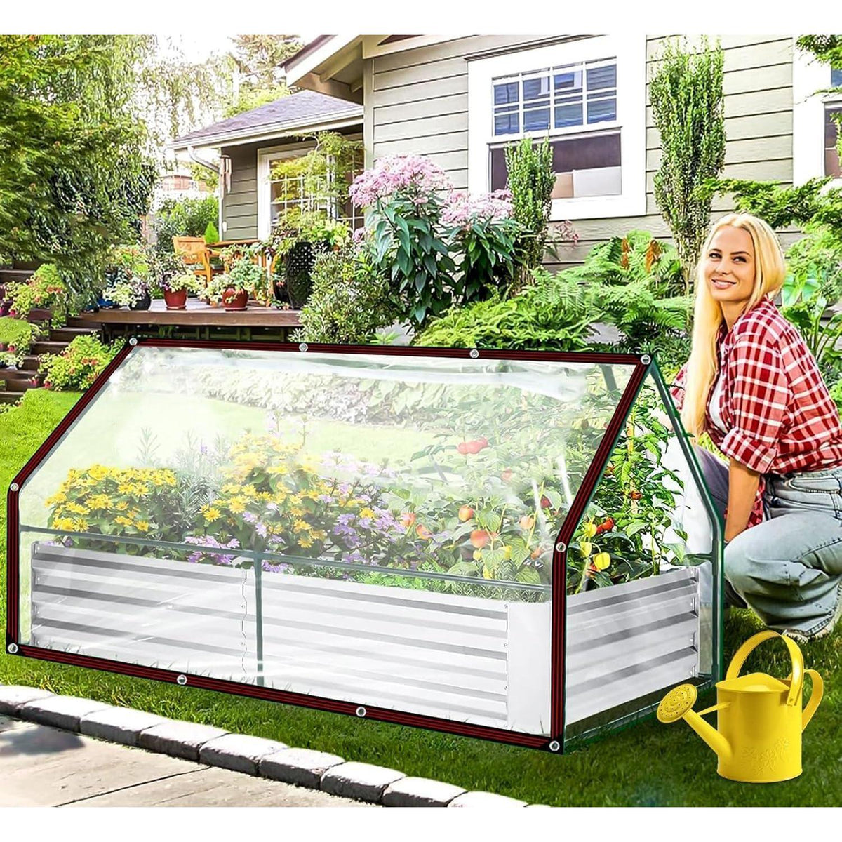 Transparente Abdeckplane 2.5x4m mit Ösen – Wasserdicht & Wetterfest