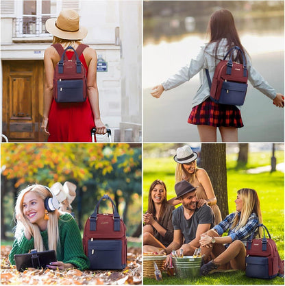 Damen Rucksack Cityrucksack 2in1 Handtasche Wasserdicht Mini Daypack