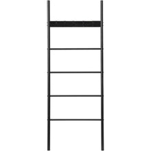 Handtuchleiter Schwarz – 5 Haken, 60x177cm – Bad & Flur