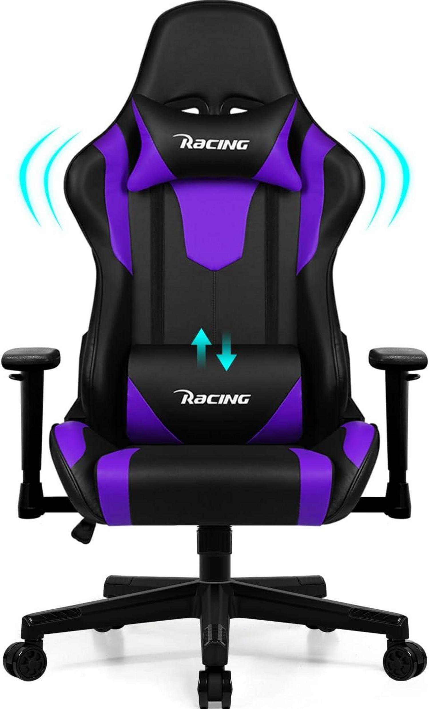 Ergonomischer Gaming Stuhl mit verstellbaren Kissen und