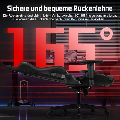Homimaster Gaming Stuhl Bürostuhl Ergonomisch Verstellbar Lila