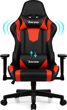 Ergonomischer Gaming Stuhl mit verstellbaren Kissen und Armlehnen, 150